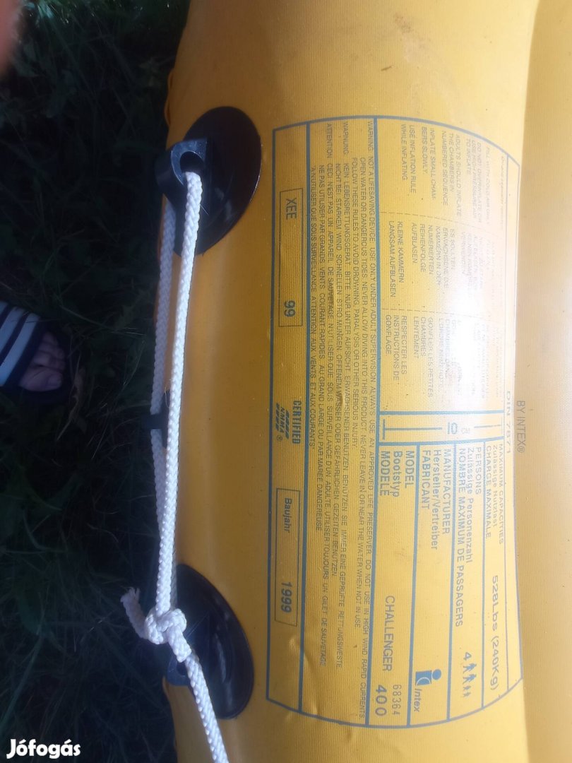 Challenger 400-as gumicsónak. Olcsón.