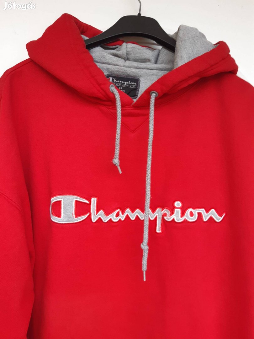 Champion XL-XXL-es piros pamut férfi pulóver