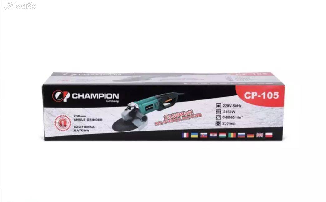 Champion sarokcsiszoló flex - 230 mm - 6000 ford.perc - 2350 W