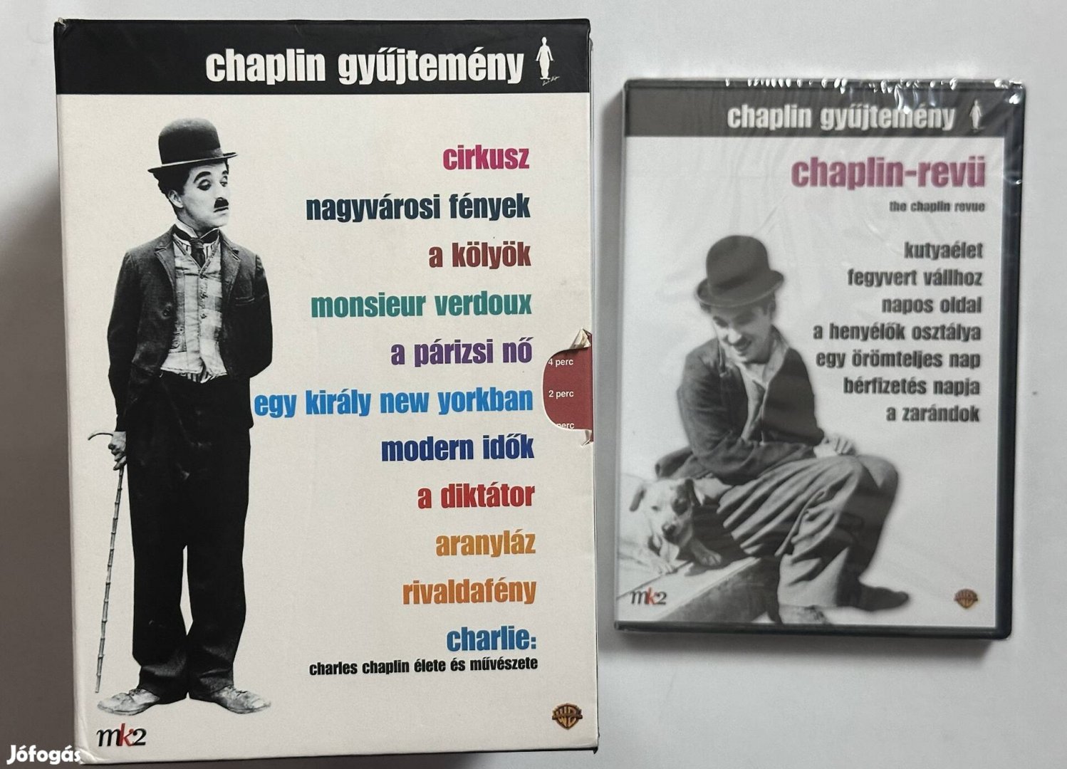 Chaplin gyűjtemény és a revü dvd