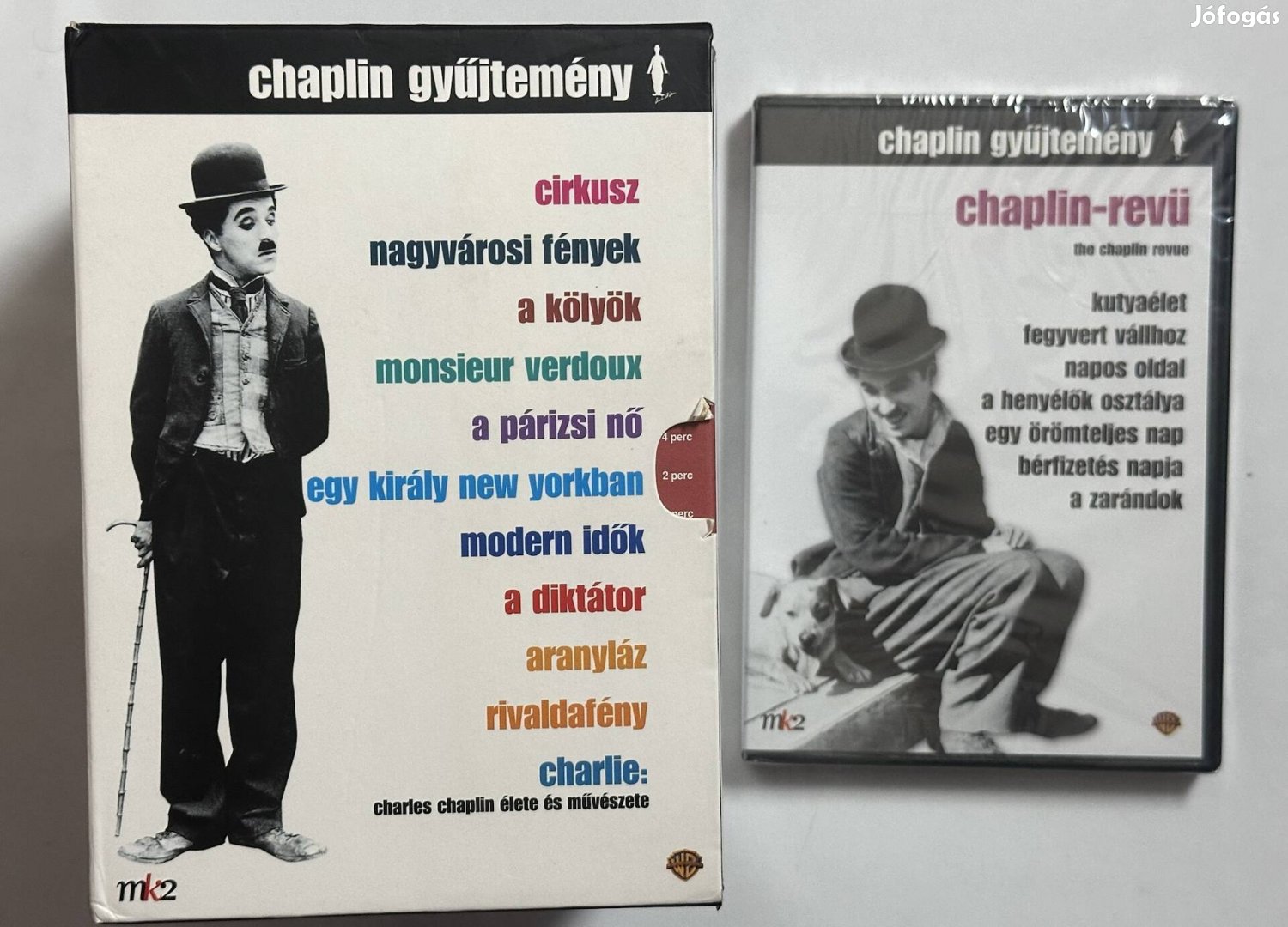 Chaplin gyűjtemény és a revü dvd