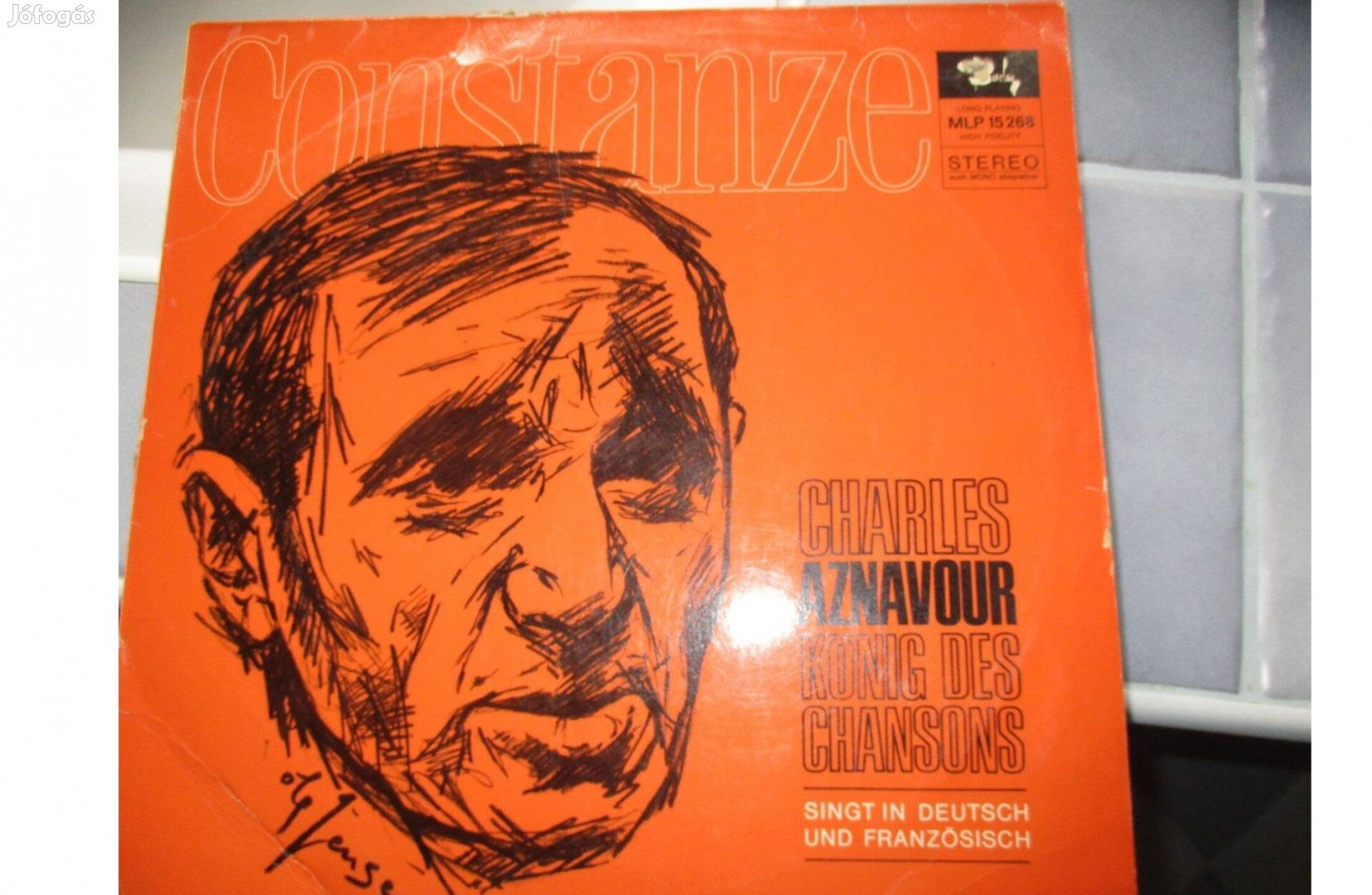 Charles Aznavour bakelit hanglemez eladó