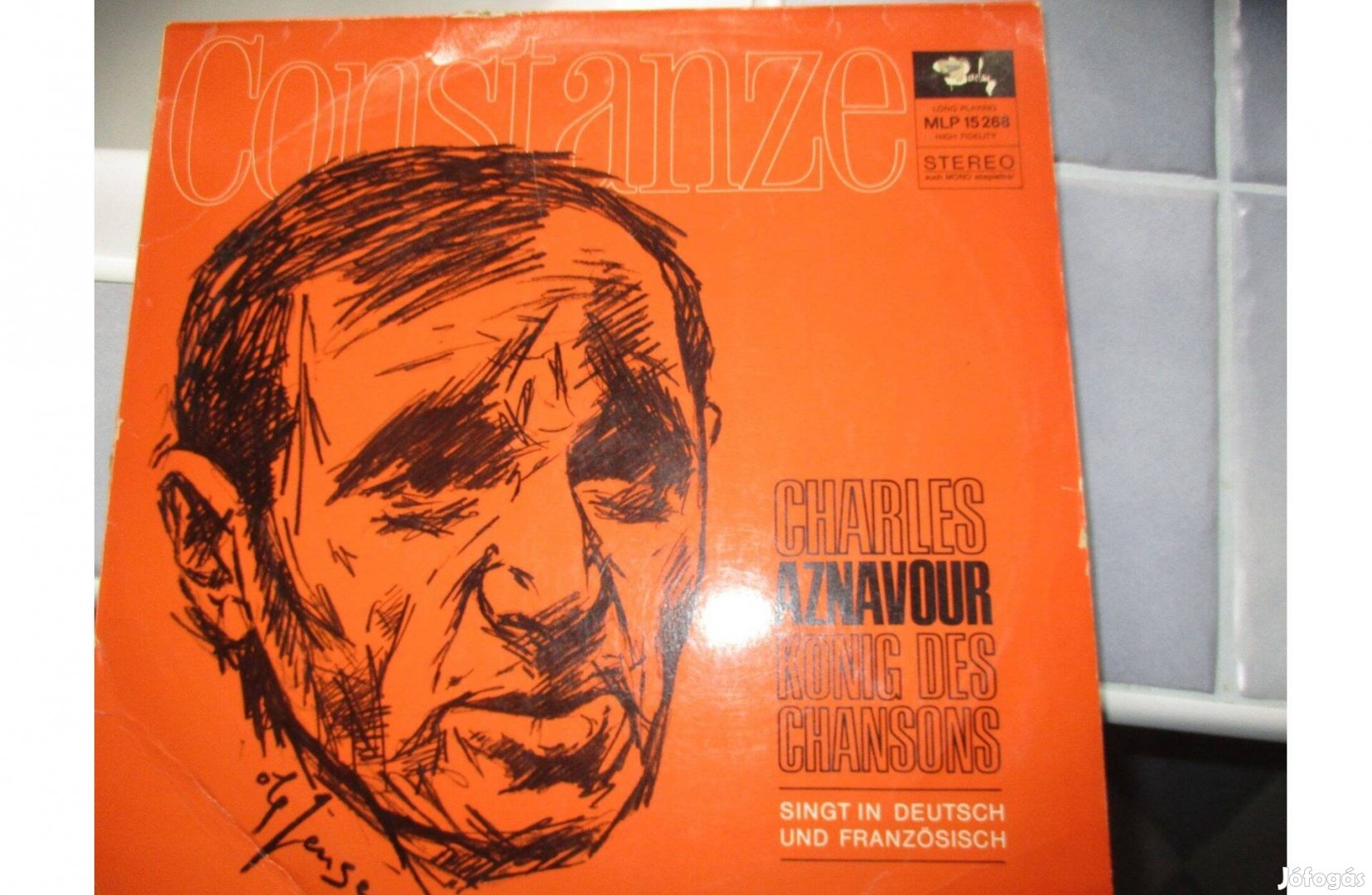 Charles Aznavour bakelit hanglemezek eladók