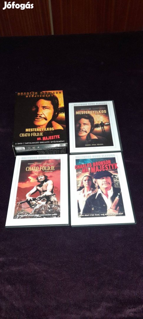 Charles Bronson DVD gyűjteménye