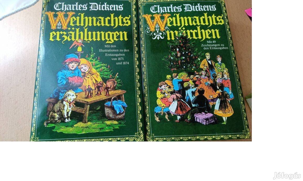 Charles Dickens Karácsonyi mesék 1-2 német nyelvű együtt 2000 Ft