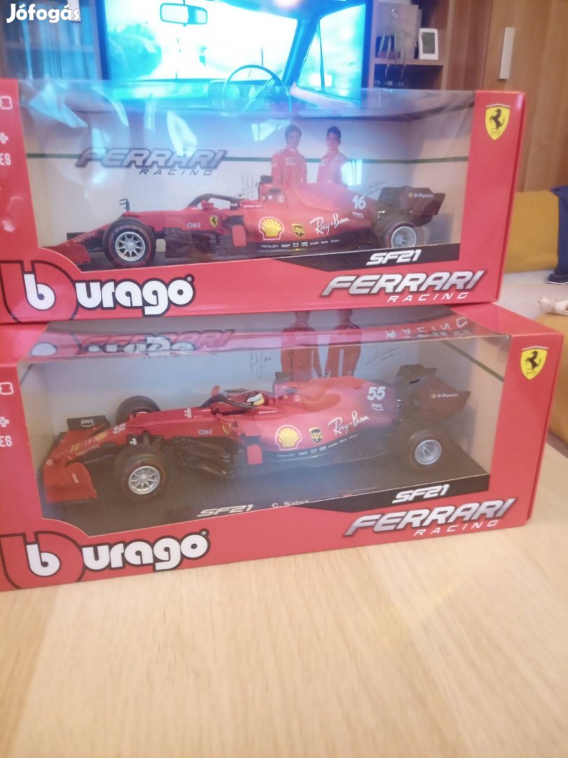 Charles Leclerc Ferrari sf21 1/18 új 