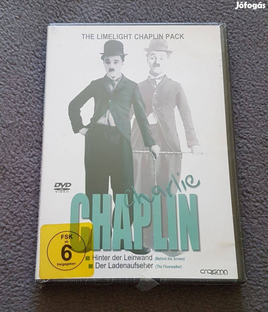 Charlie Chaplin dvd (bontatlan, német nyelvű kiadás)