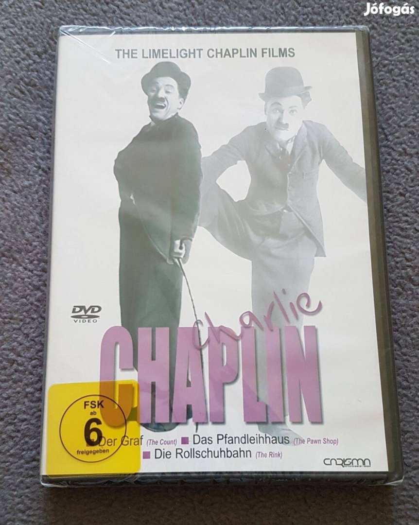 Charlie Chaplin dvd (bontatlan, német nyelvű kiadás)