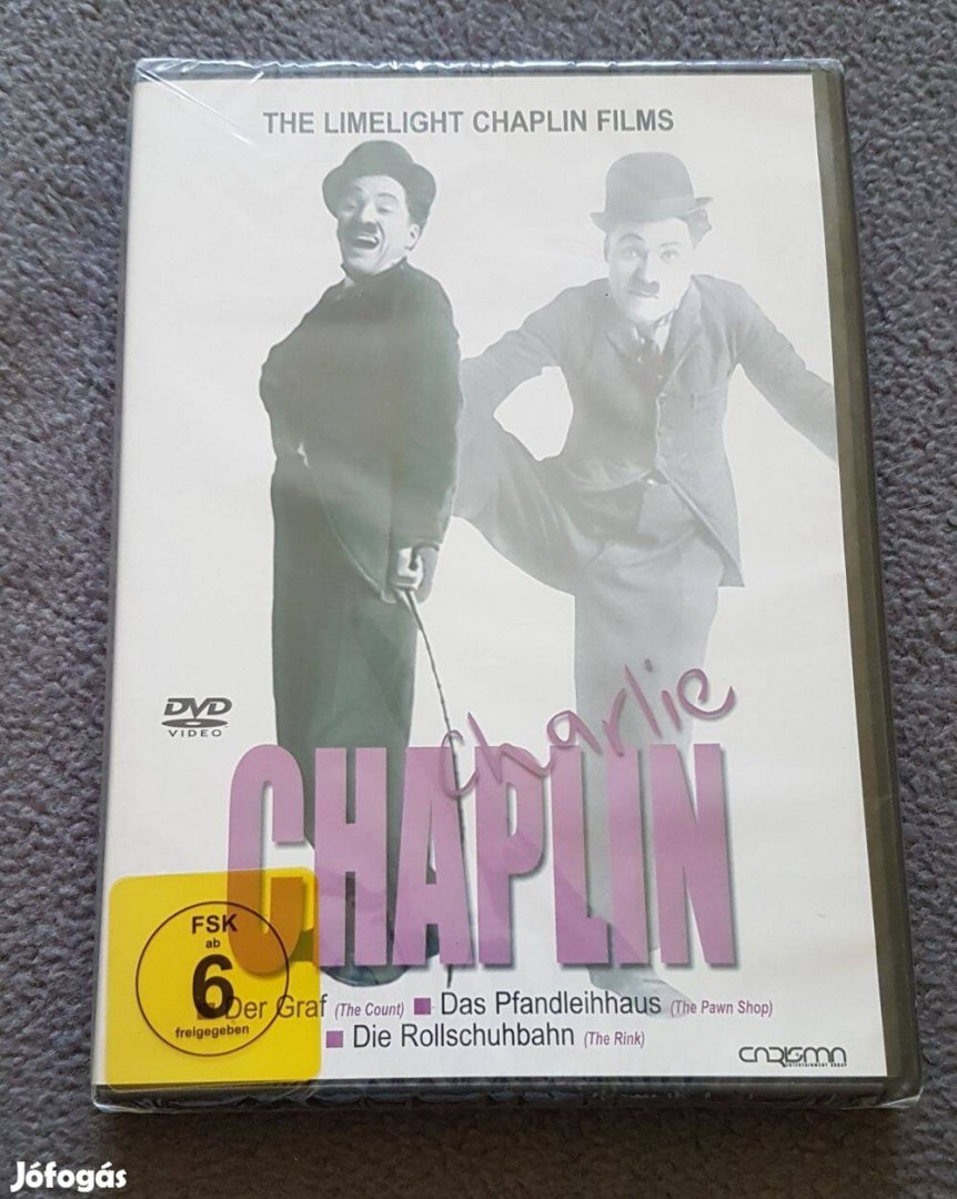 Charlie Chaplin dvd (bontatlan, német nyelvű kiadvány)
