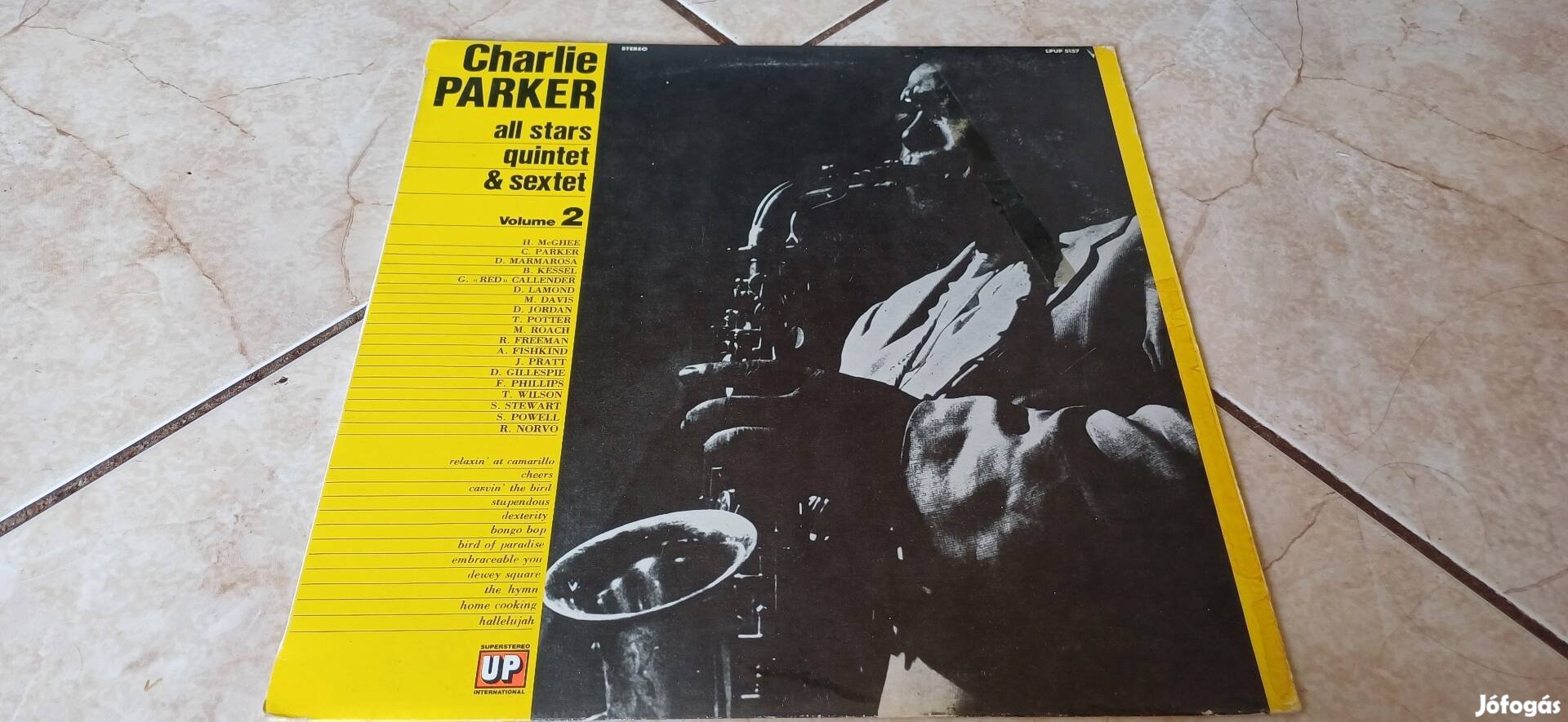 Charlie Parker bakelit hanglemez