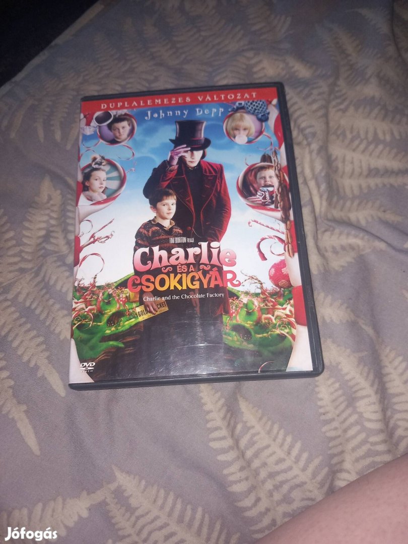 Charlie és a csokigyár DVD Film dupla lemezes 2 lemezes