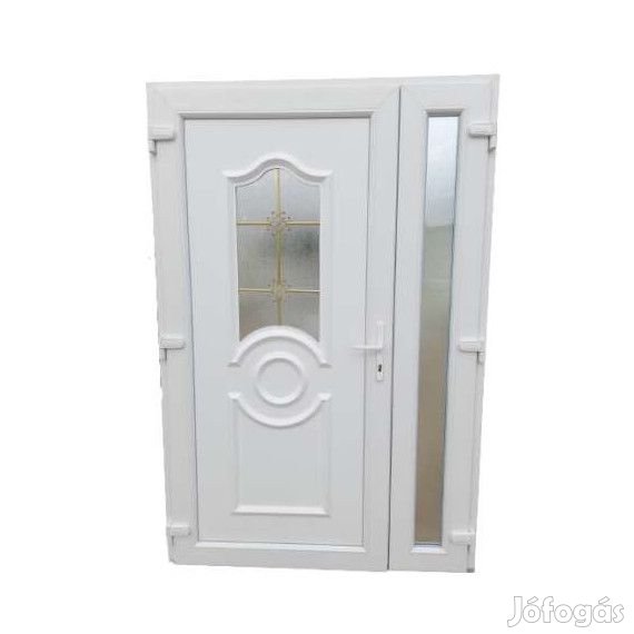 Charlotte -A- Műanyag bejárati ajtó FEHÉR 138x208 NYITHATÓ