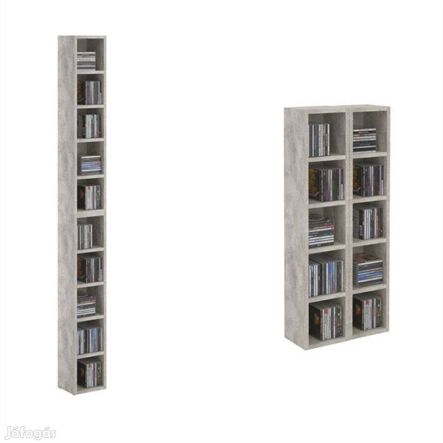 Chart 2 elemes CD tartó polc beton szürke 94065