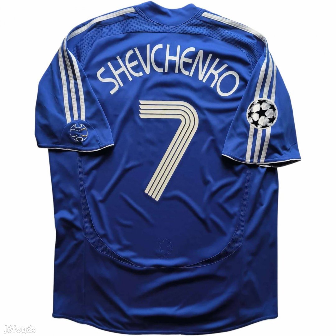 Chelsea 2006-08 Adidas hazai Andriy Shevchenko BL foci mez L-es