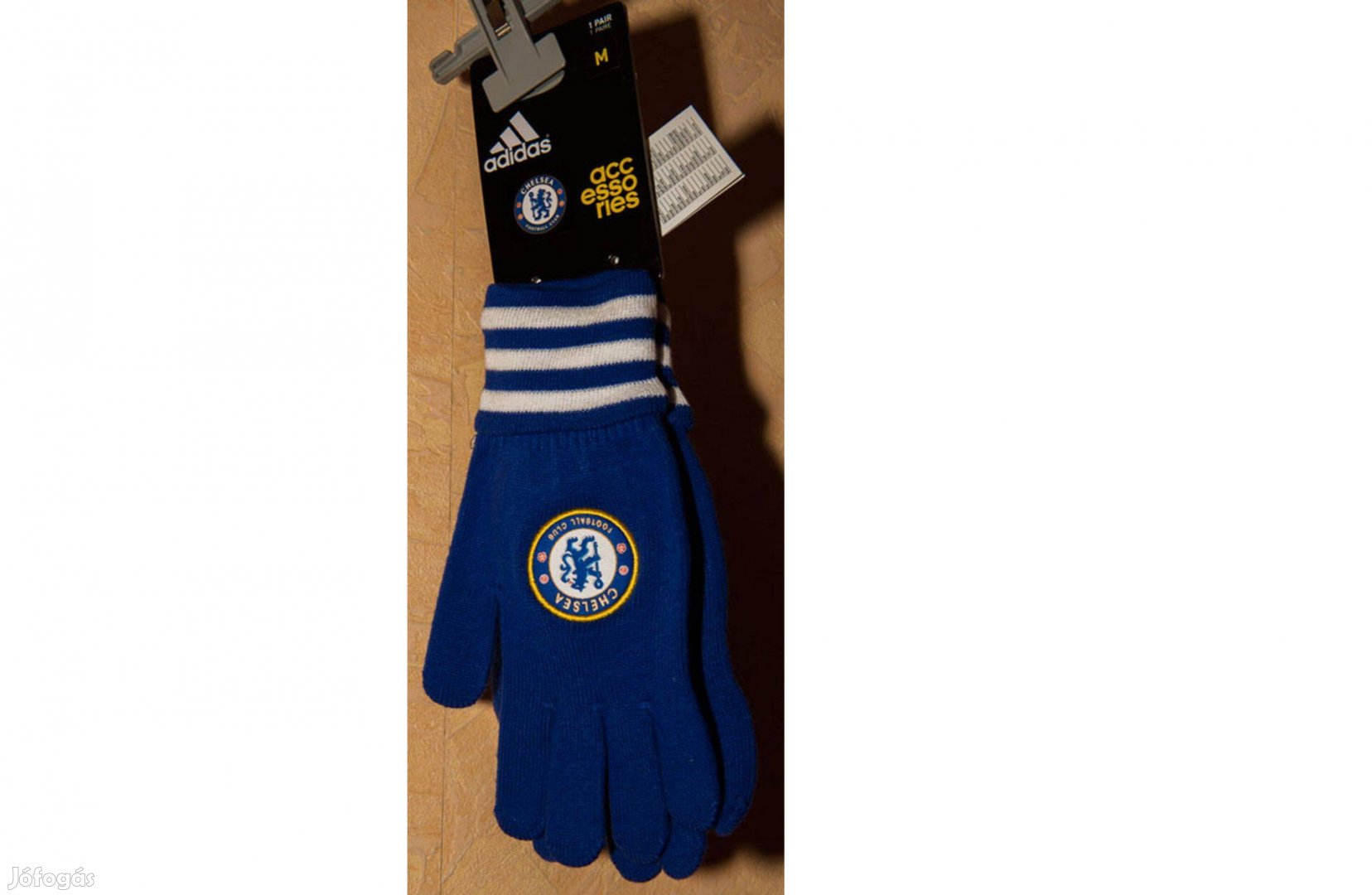 Chelsea FC eredeti adidas kötött kesztyű (S)