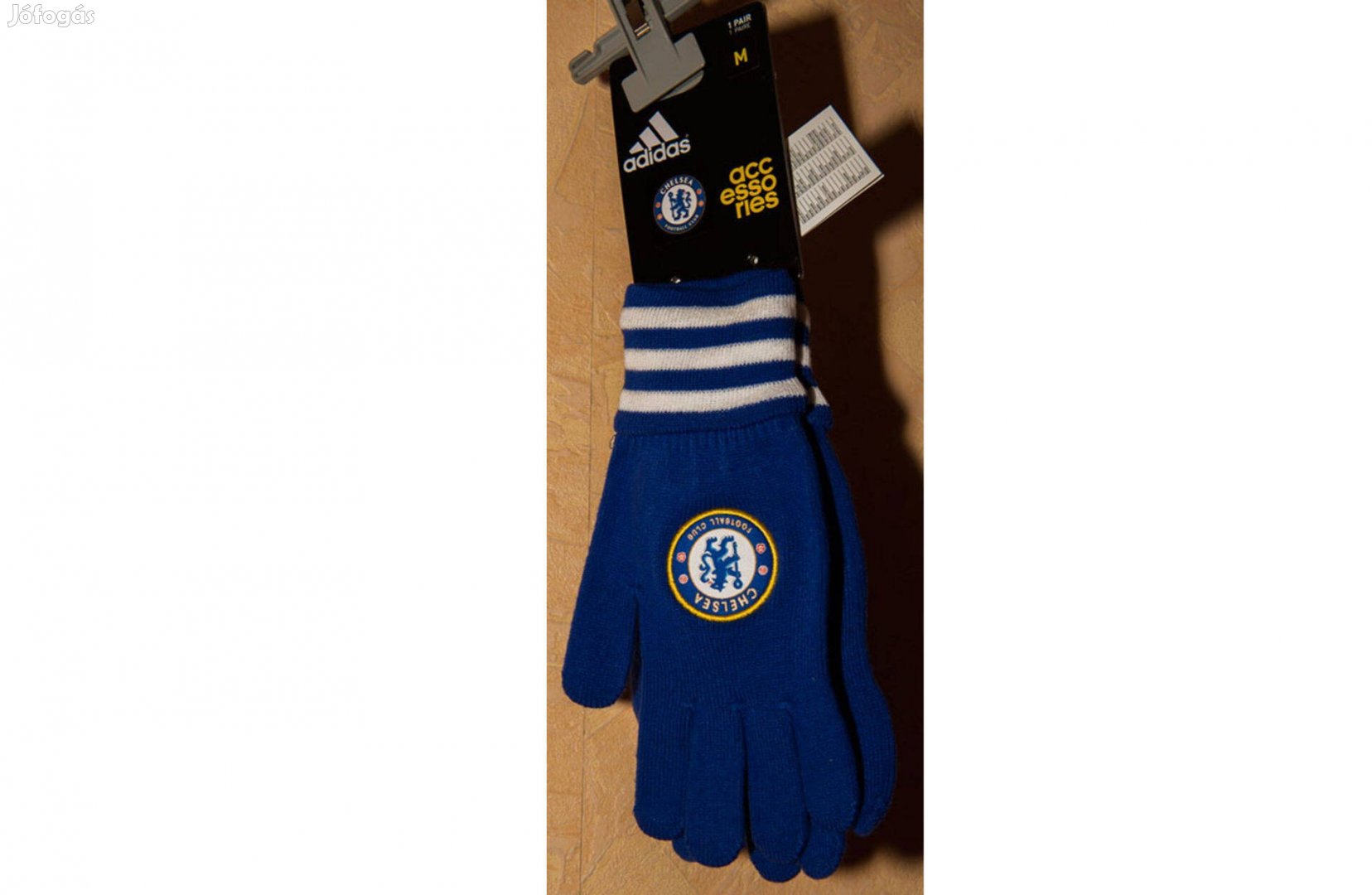 Chelsea FC kék eredeti adidas kötött kesztyű (S)