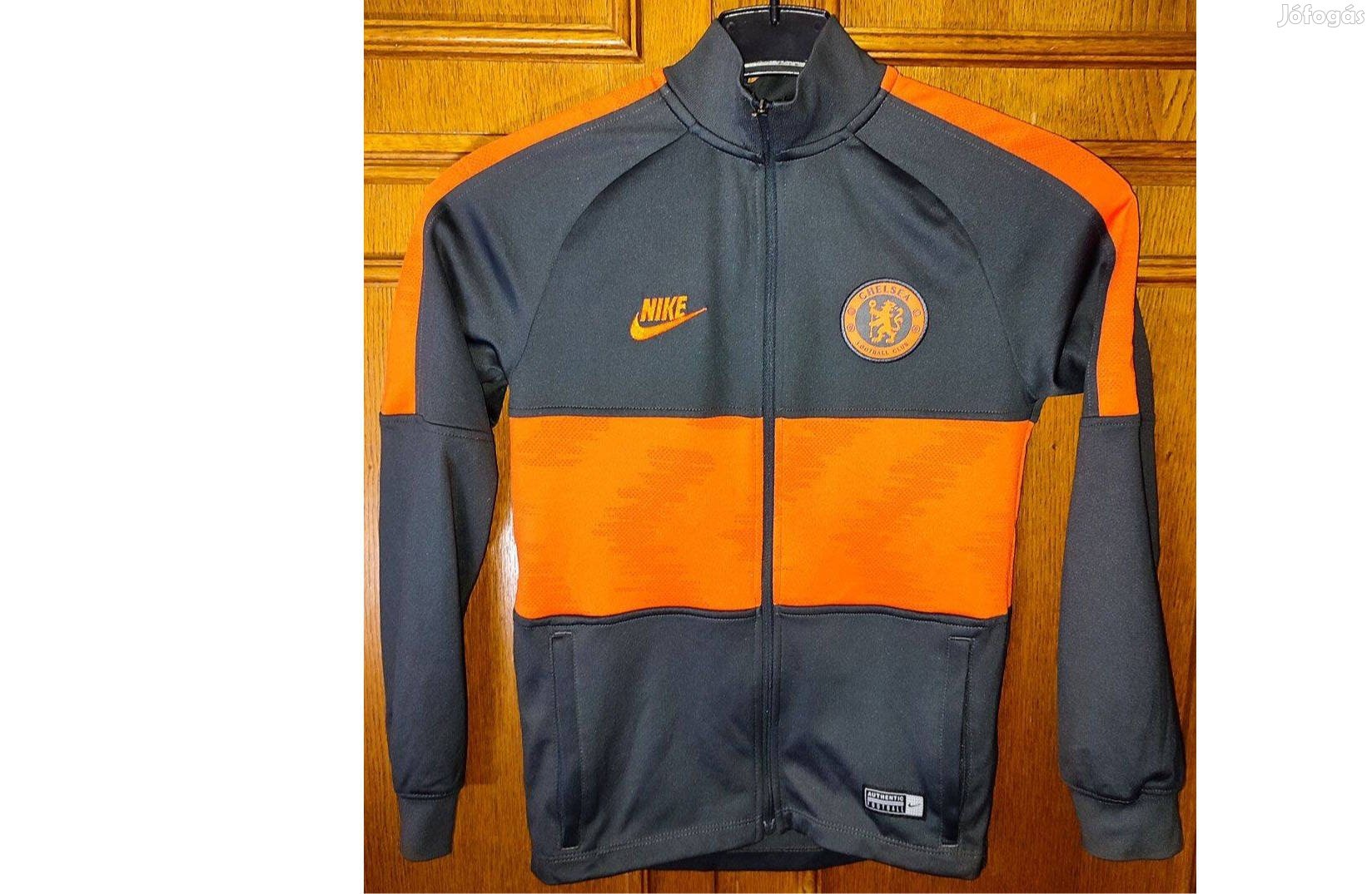 Chelsea eredeti Nike gyerek szürke narancs cipzáras pulóver