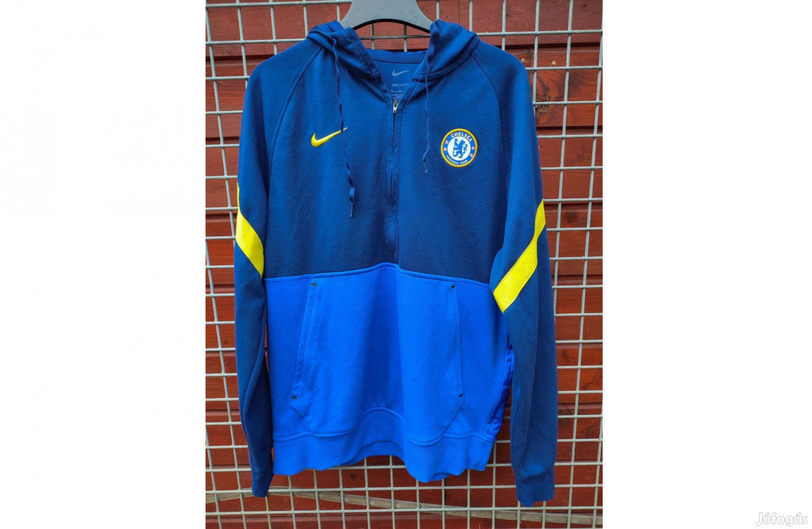 Chelsea eredeti Nike kék kapucnis pulóver (M-es)
