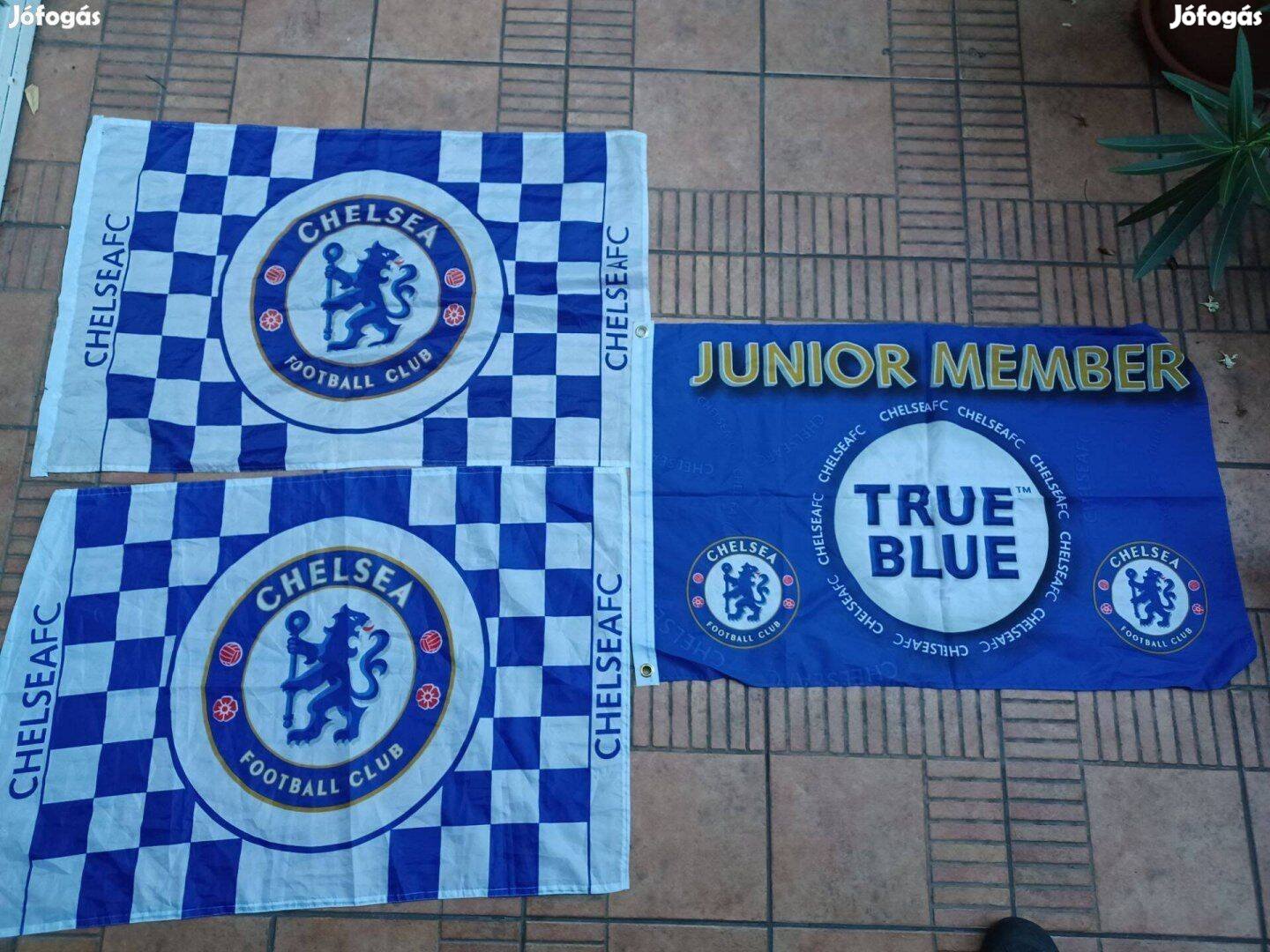 Chelsea zászló 3db