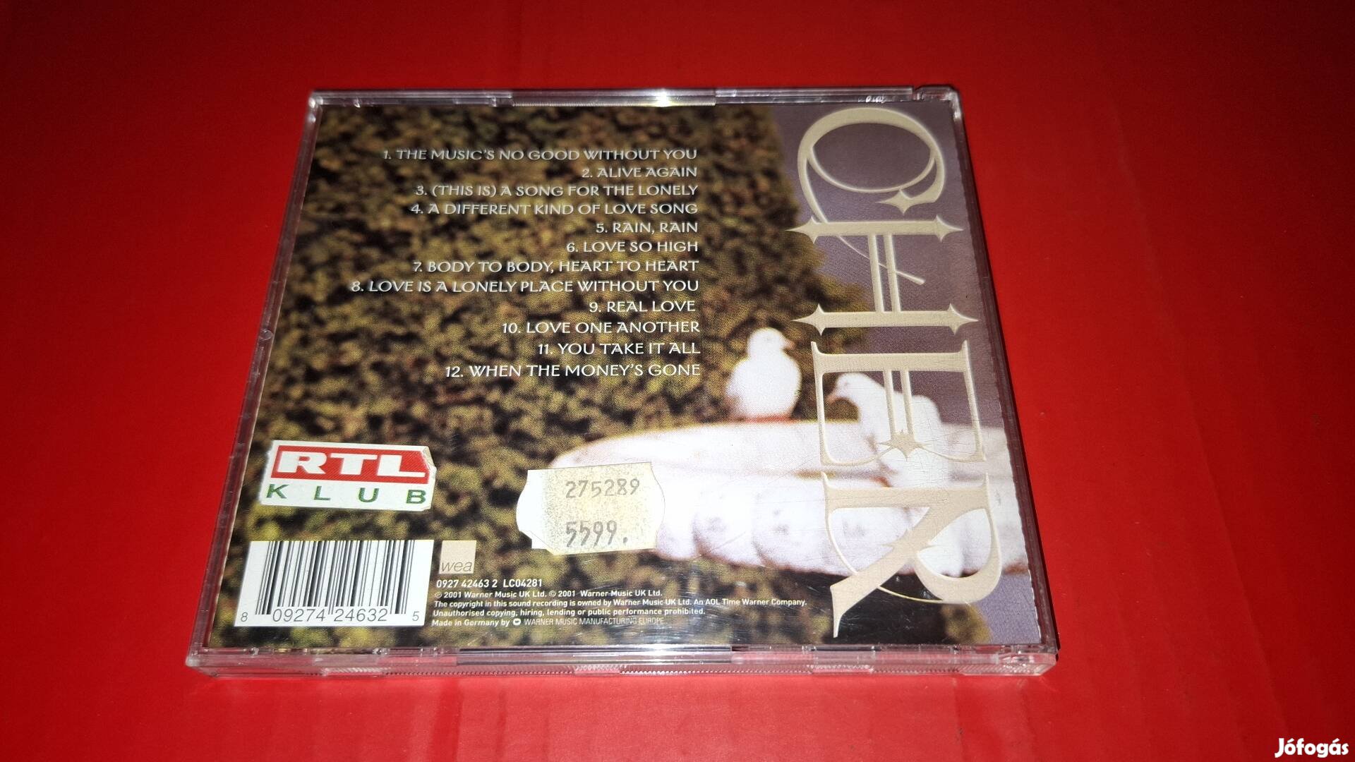 Cher Living proof Cd 2001