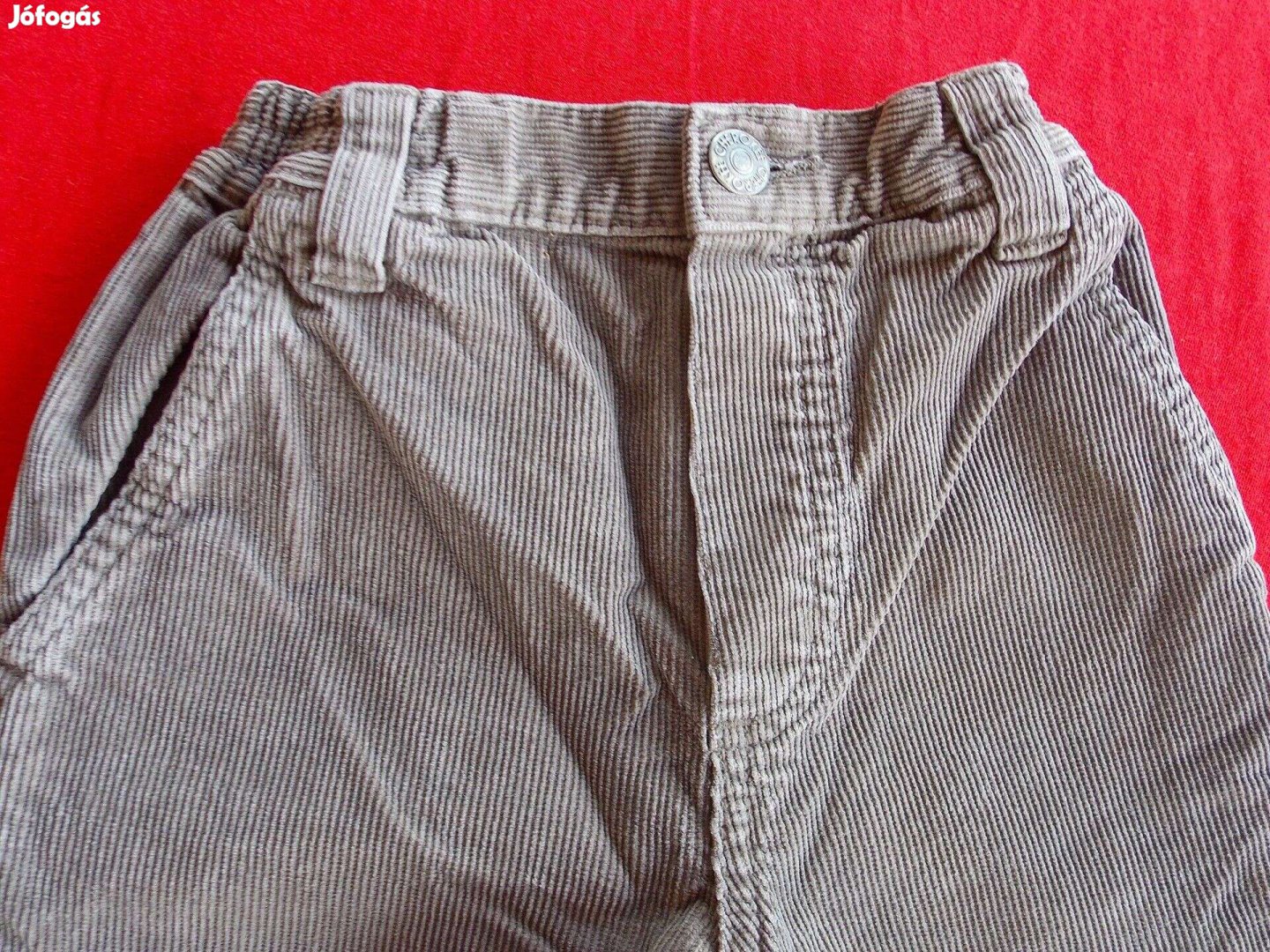 Cherokee gumis derekú, barna kordbársony nadrág 92-98-as, 2-3 évesre