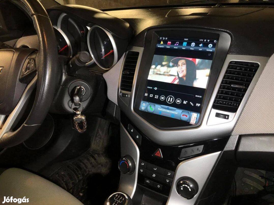 Chevrolet Cruze Carplay Multimédia Android GPS Rádió Tolatókamerával