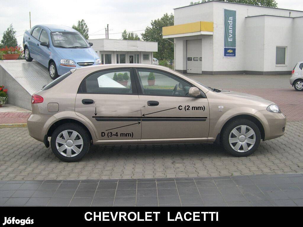 Chevrolet Lacetti Ajtóvédő Díszléc Oldalcsík