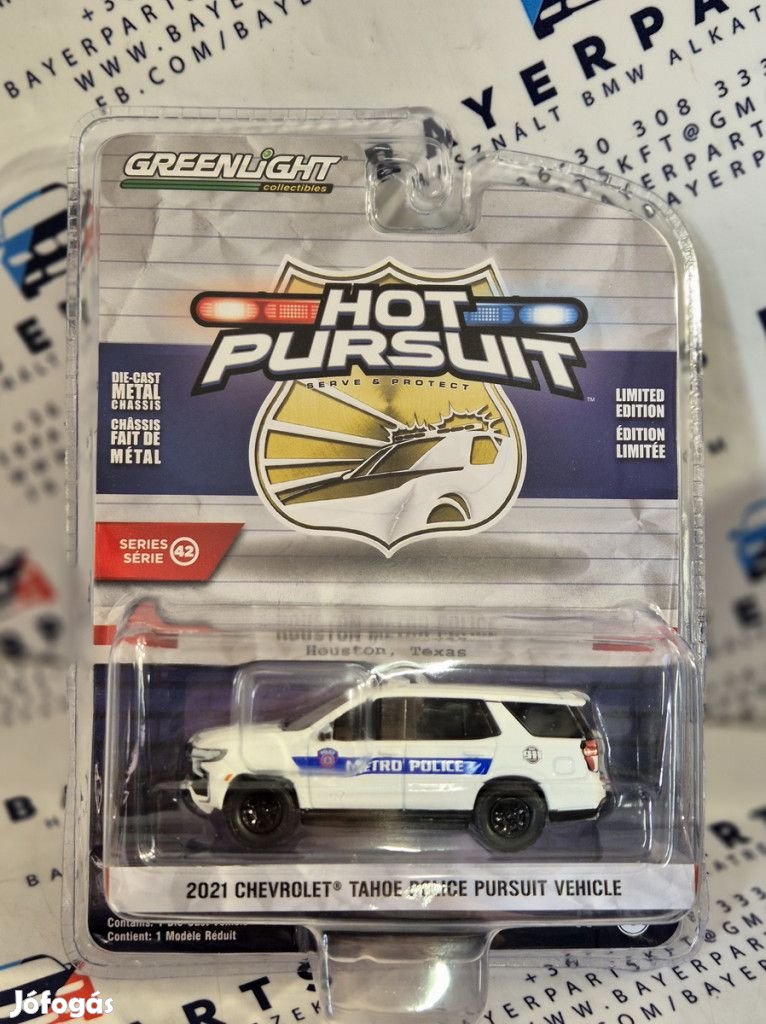 Chevrolet Tahoe Police Pursuit Vehicle (2021) -  Greenlight - 1:64