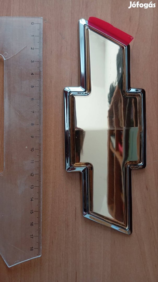 Chevrolet autó embléma, 18x6.5cm, új, eredeti ragasztó 