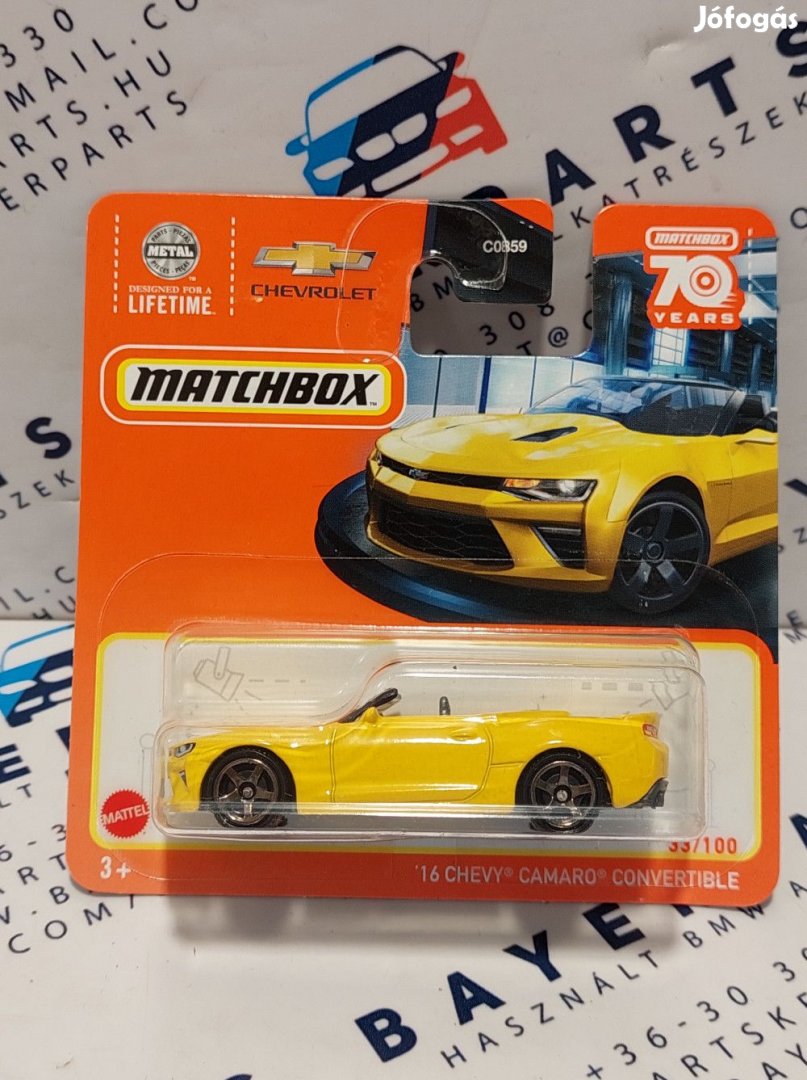 Chevy Camaro Convertible (2016) - 33/100 - bliszteres -  Matchbox - 1