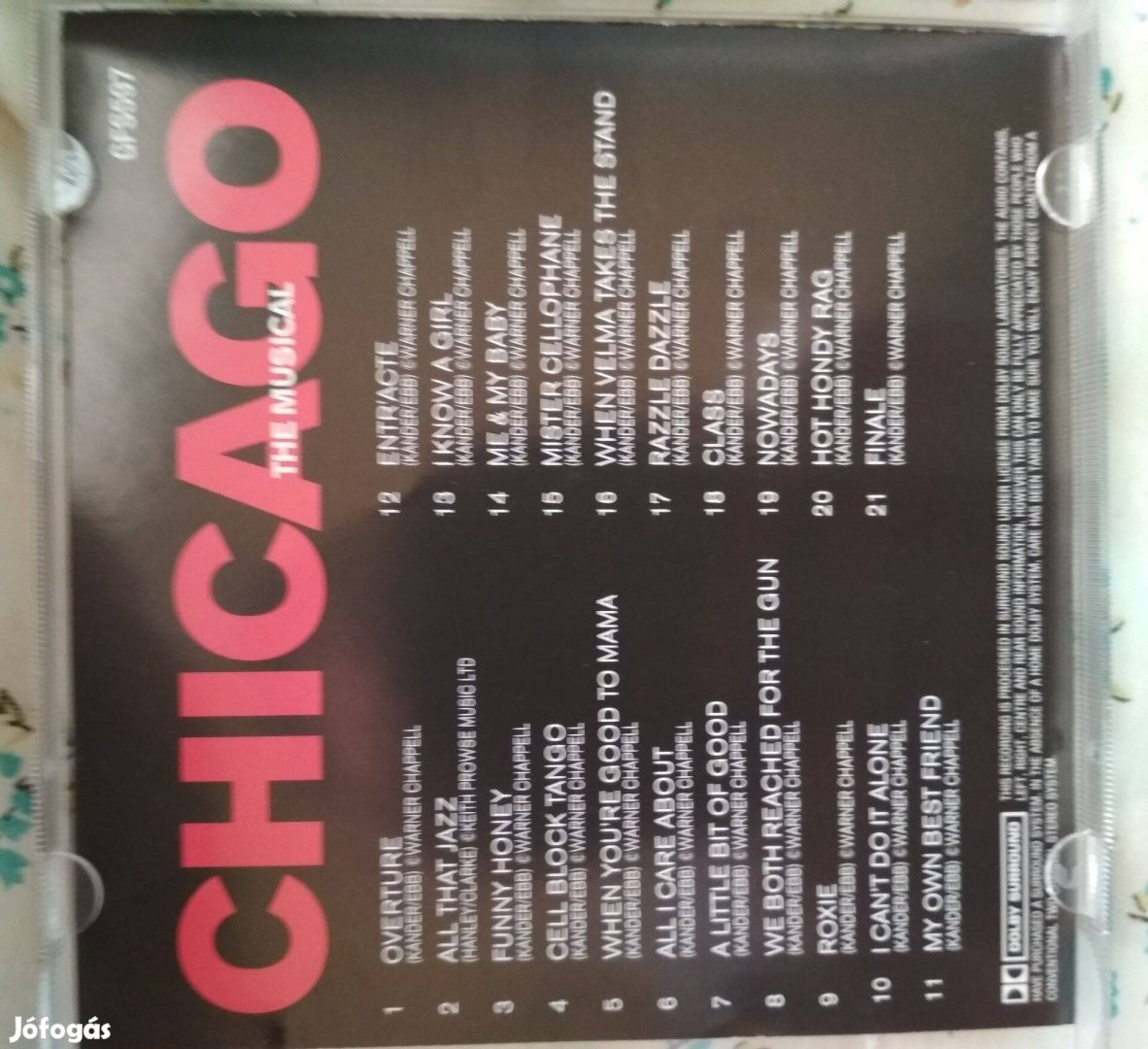 Chicago musical CD eladó