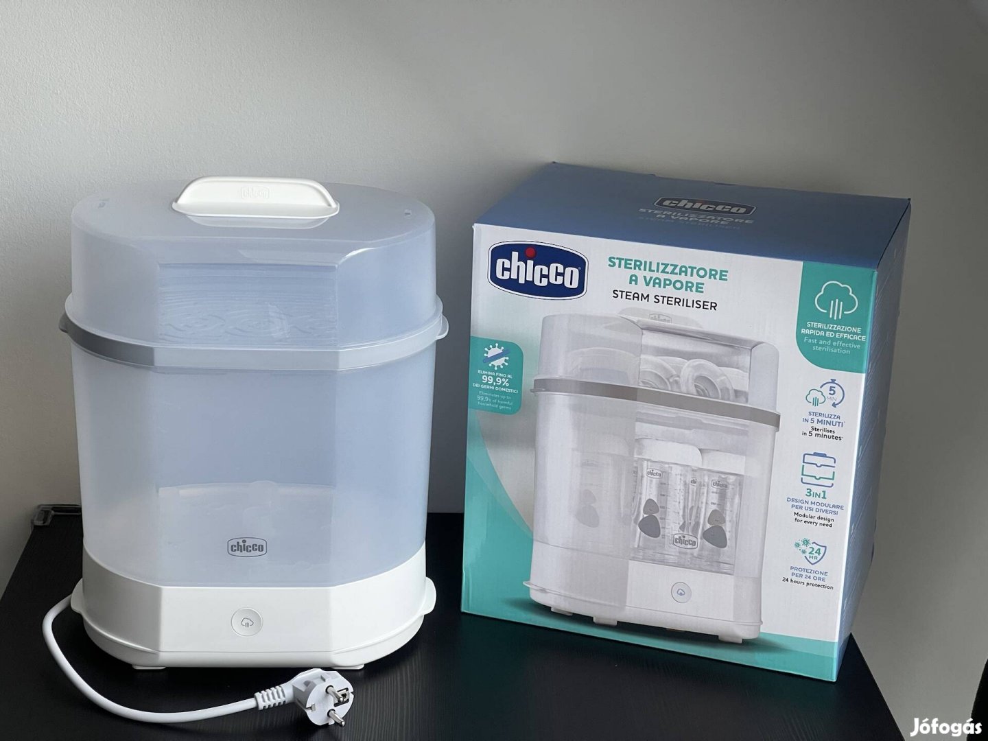 Chicco 3in1 elektromos és mikrohullámú sterilizáló garanciával