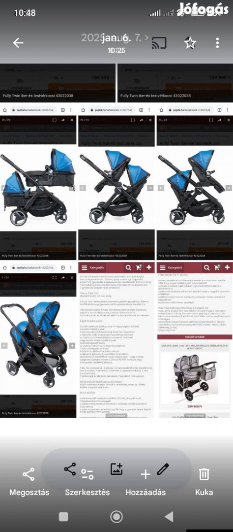 Chicco Fully Twin iker babakocsi