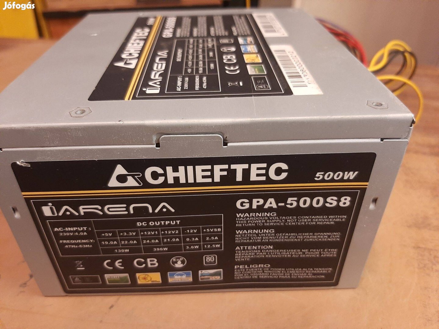 Chieftec 500W-os PC tápegység