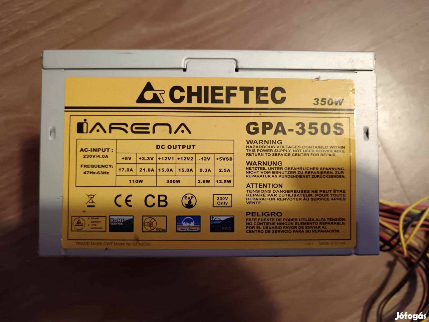 Chieftec GPA-350S Tápegység