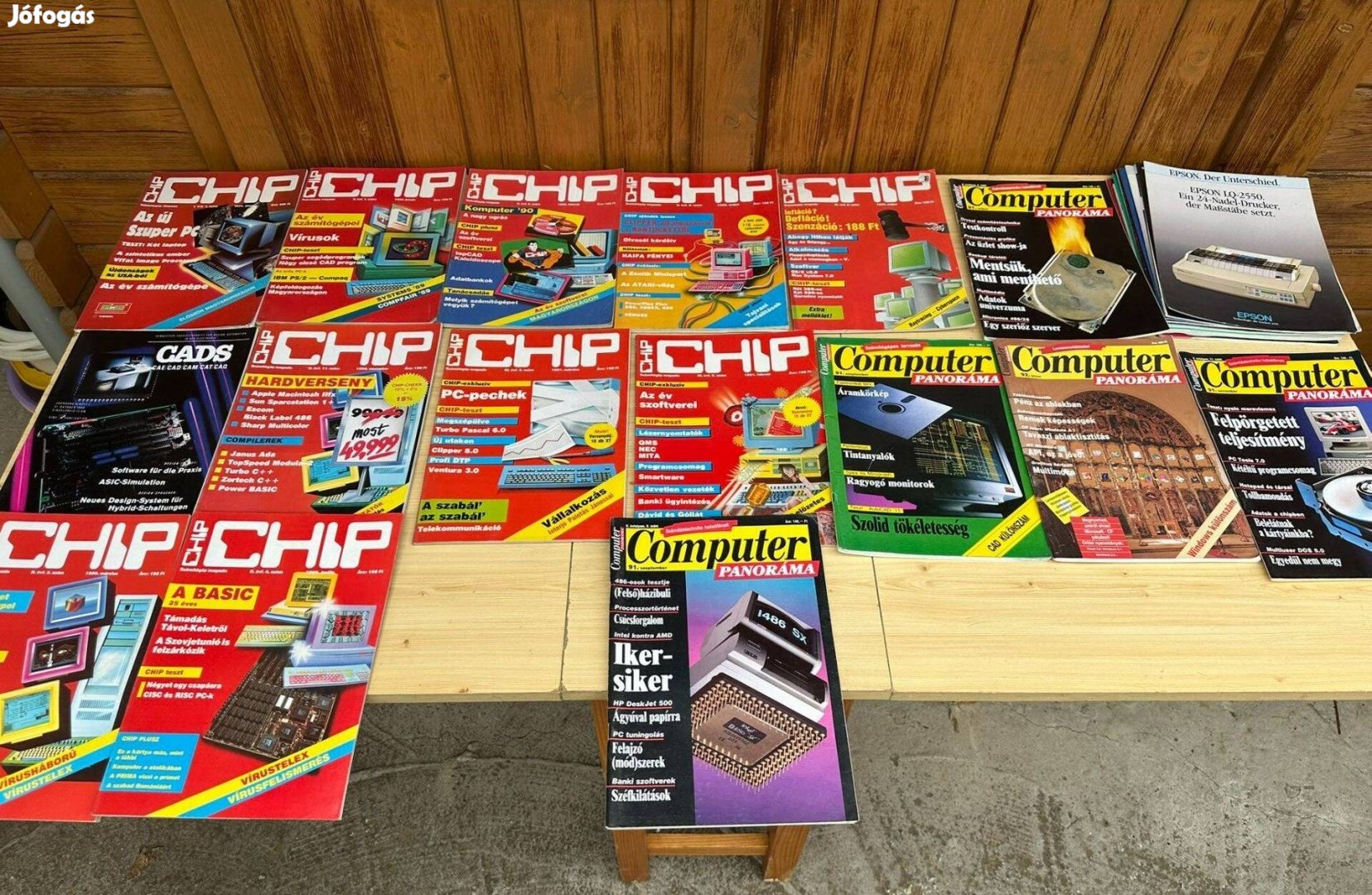 Chip magazin csomag 1989, 91, 92 Computer panoráma