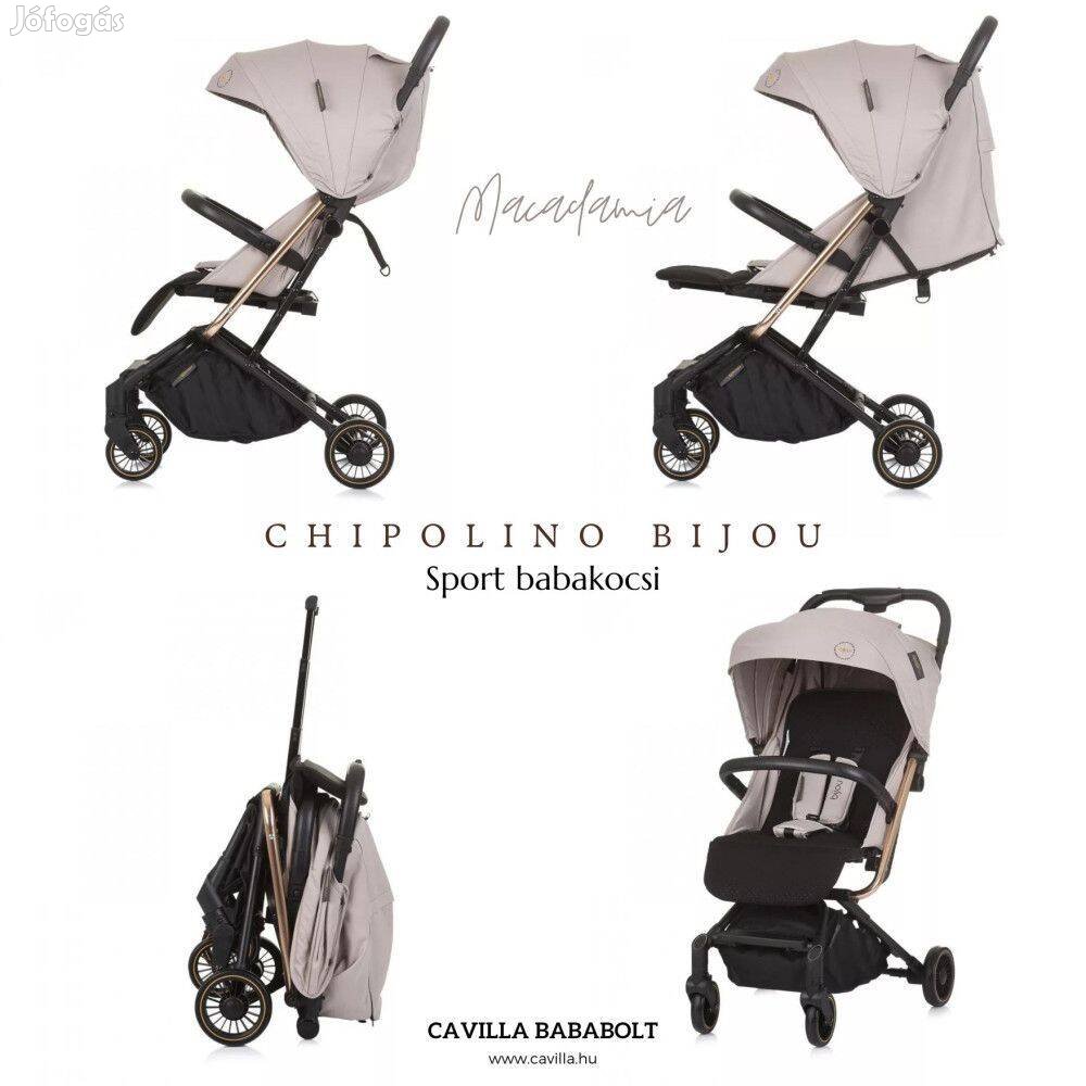 Chipolino Bijou Sport Babakocsi - Macadamia, fd