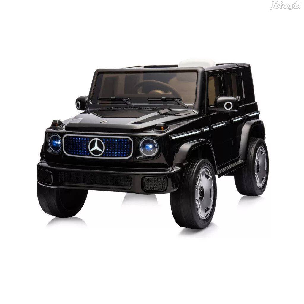 Chipolino SUV Mercedes Benz Eqg elektromos autó bőr üléssel - black