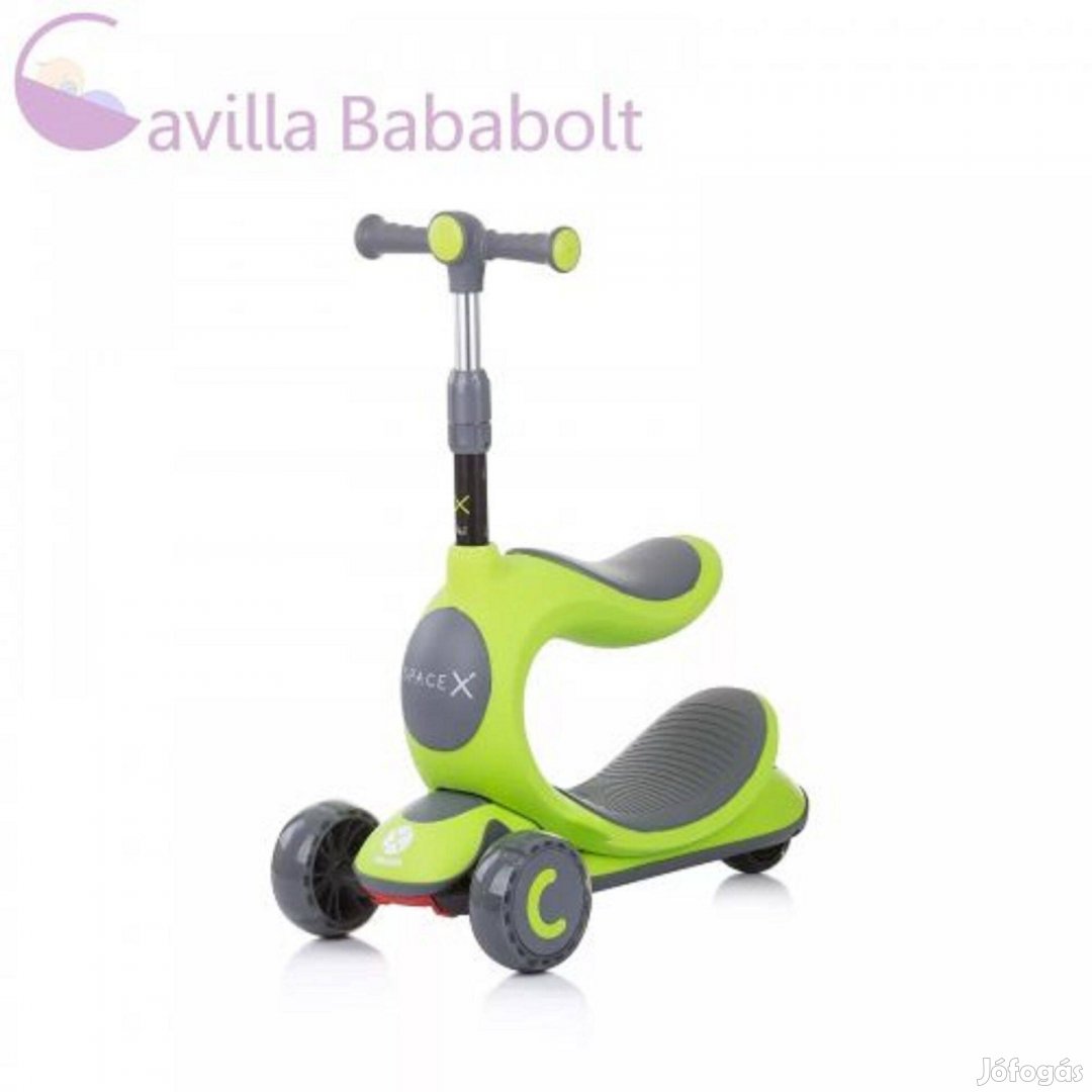 Chipolino Space X 2 az 1-ben roller és futóbicikli - Lime d