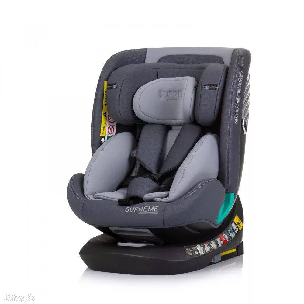 Chipolino Supreme Autósülés Isofix 40-150CM - Granite., mn