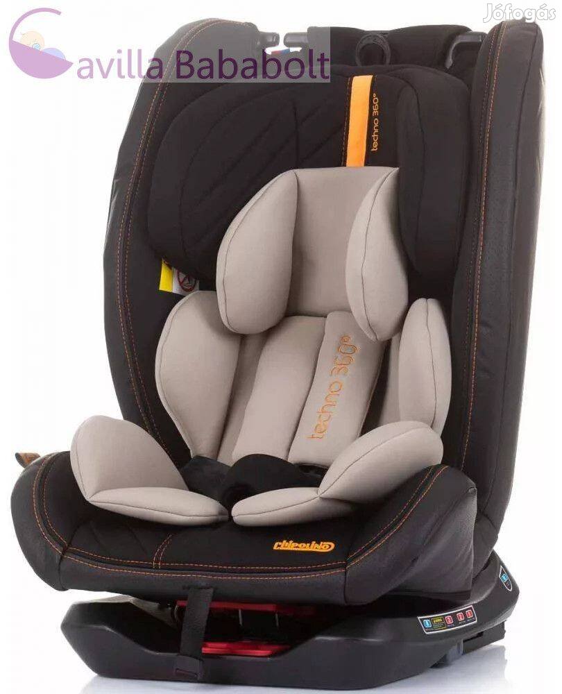 Chipolino Techno 360° Isofix Autósülés 0-36KG - Sand