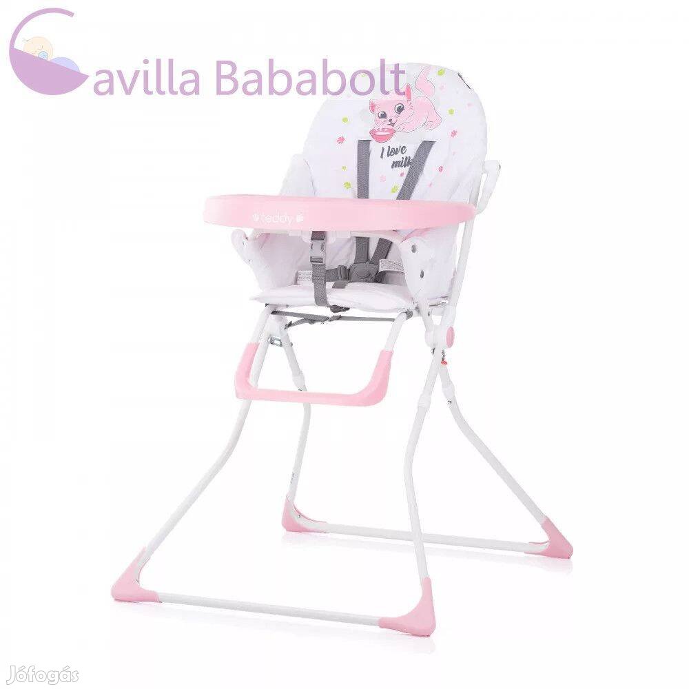 Chipolino Teddy fix etetőszék - Blush, fd