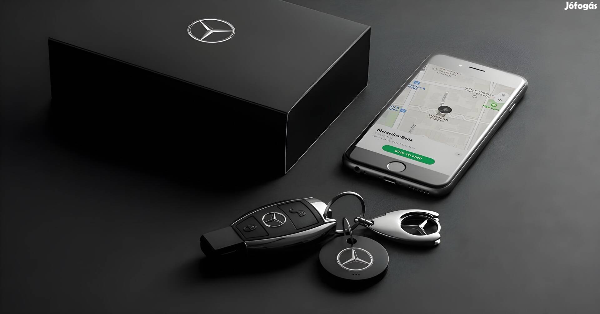 Chipolo intelligens kulcs lokátor Mercedes-Benz logóval