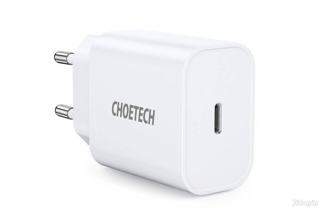 Choetech Hálózati Adapter, Choetech USB-C PD 20W Fast Charger