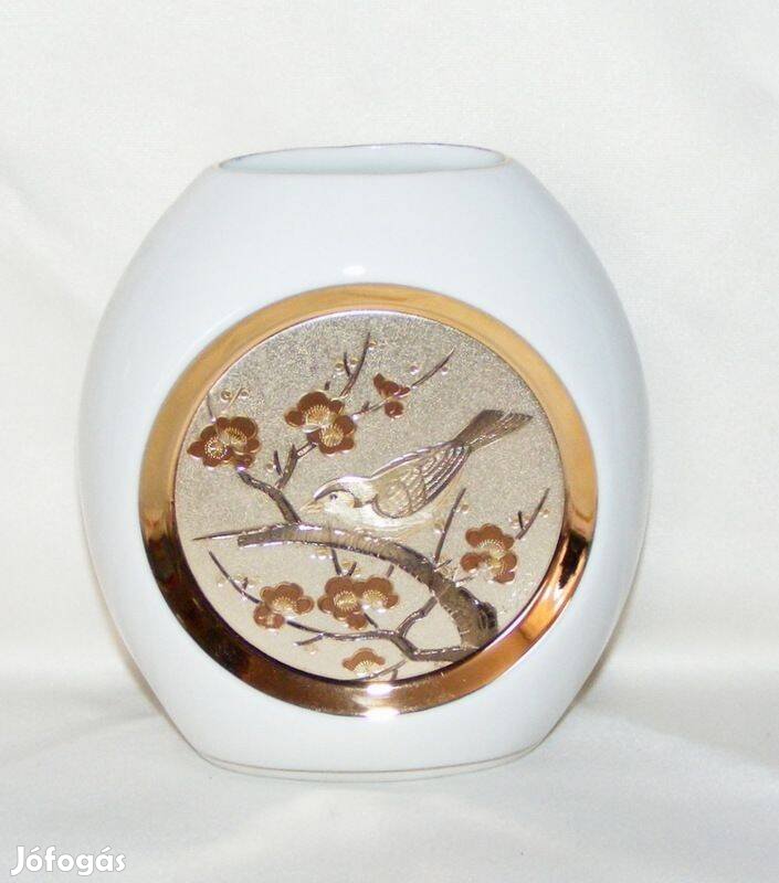 Chokin aranyozott japán porcelán váza