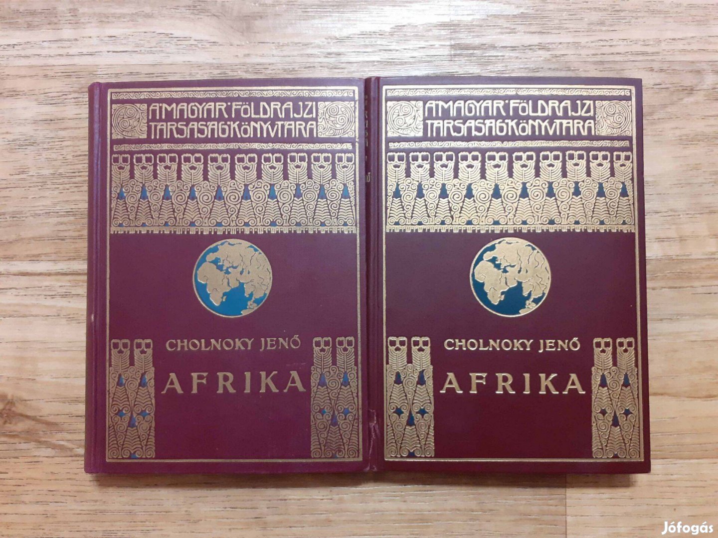 Cholnoky Jenő Afrika I-II. egy-egy színes, kihajtható
