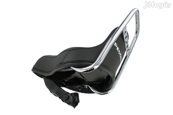 Chopper típusú ülés Peugeot 103 fekete Peugeot logóval