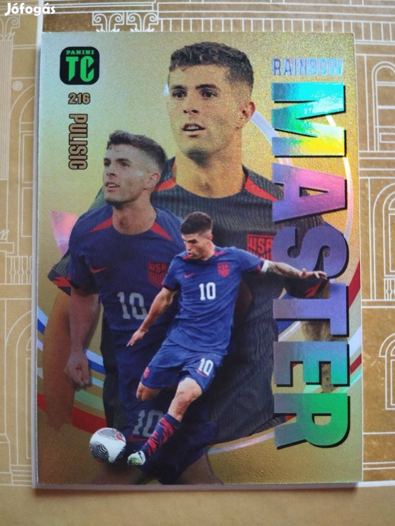 Christian Pulisic (USA) Rainbow Master Top Class 2024 focis kártya