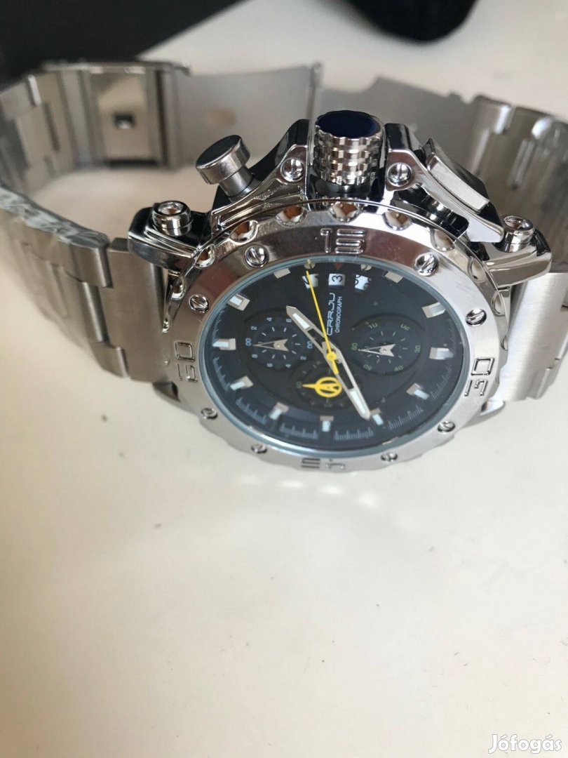 Chronograph Tachymeter férfi karóra!Tok:45mm