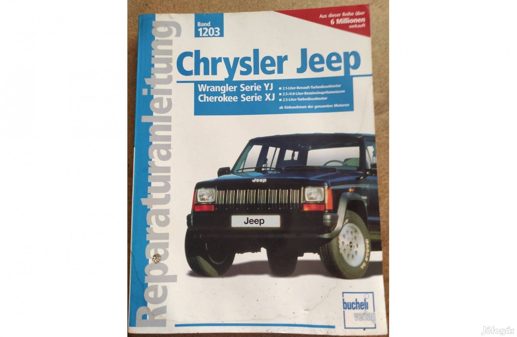 Chrysler Jeep Wrangler, Cherokee javítási karbantartási könyv